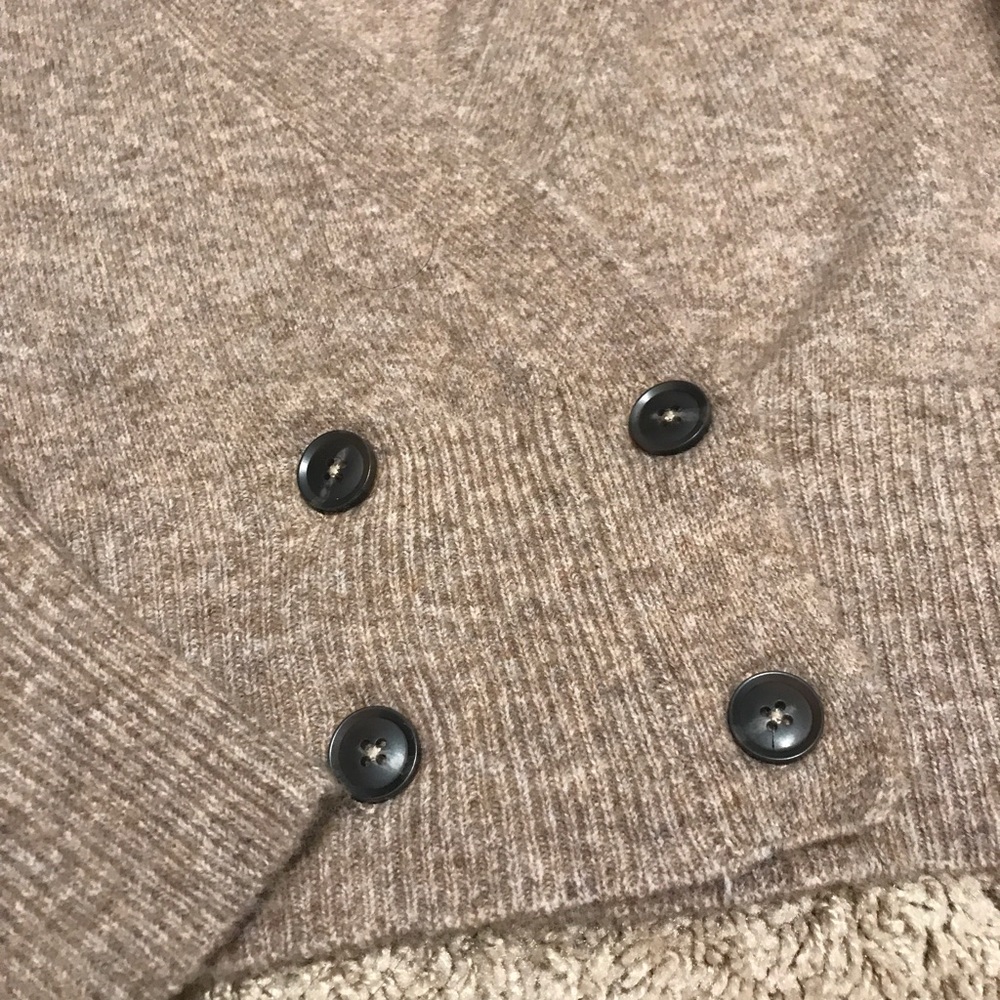Zara Crossover Buttoned Wool Knit Cardigan - Picture 9 of 11
